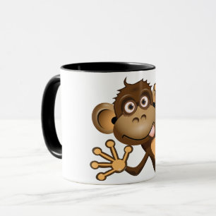 Tasse drôle de singe