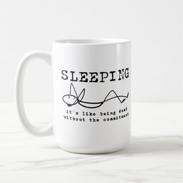 Tasse drôle de sommeil (Gauche)