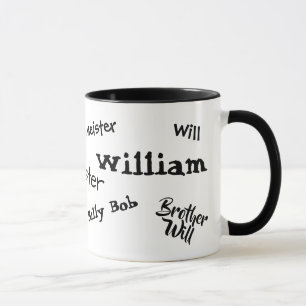 Tasse drôle de surnoms personnalisée par cool po