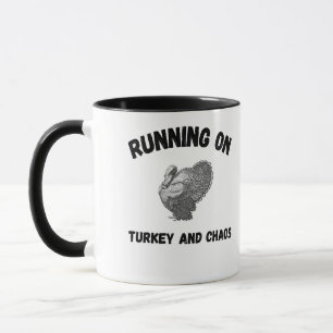 Tasse drôle de Thanksgiving « Épuisé par la dinde 