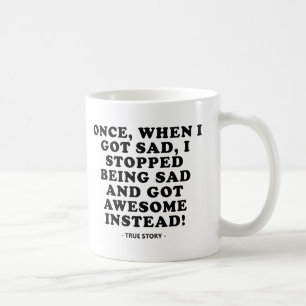 Tasse drôle de Triste à Génial