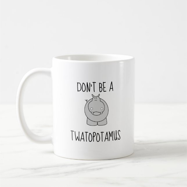 Tasse drôle de Twatopotamus (Gauche)