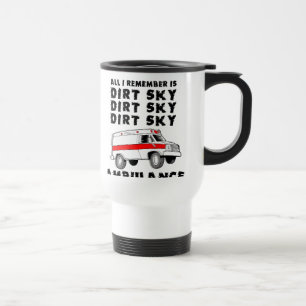 Tasse drôle de vélo de motocross d'ambulance de