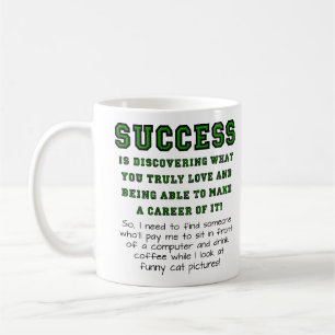 Tasse drôle de véritable succès