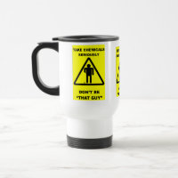 Tasse drôle de voyage de sécurité
