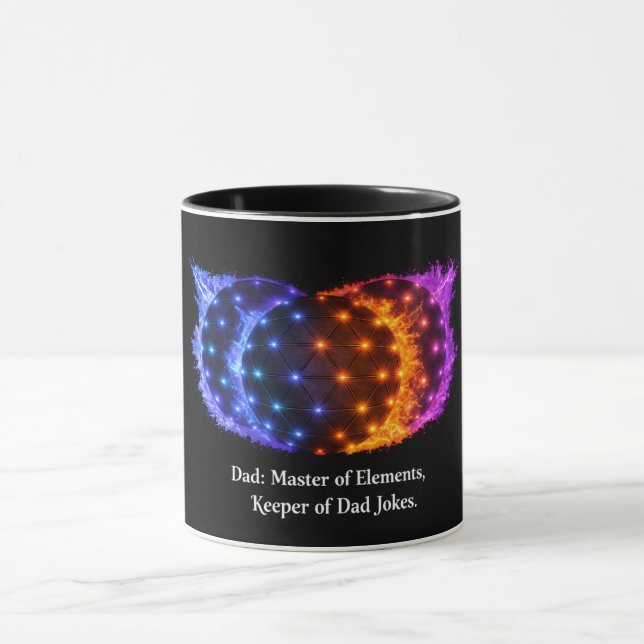Tasse Drôle des Éléments Papa – Maître Gardien des (Centre)