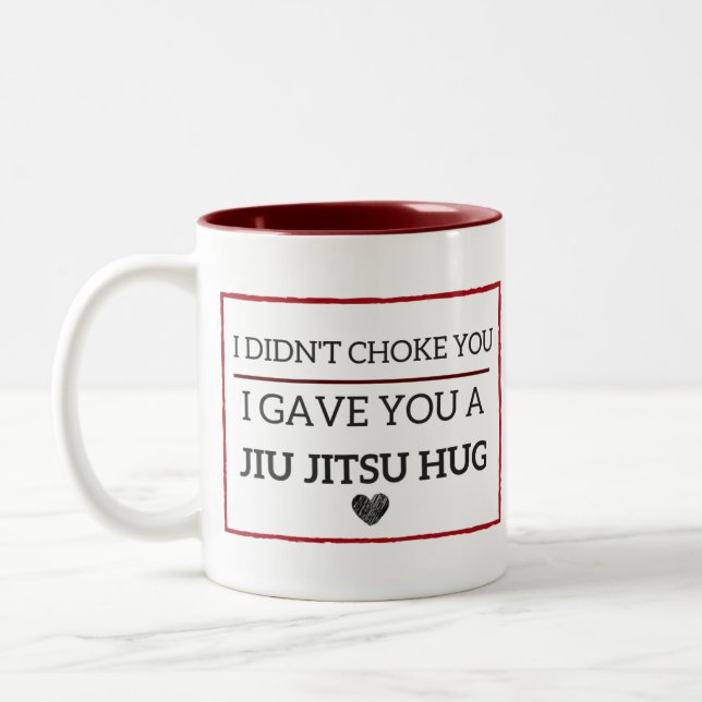 Tasse drôle d'étreinte de Jiu Jitsu (Gauche)