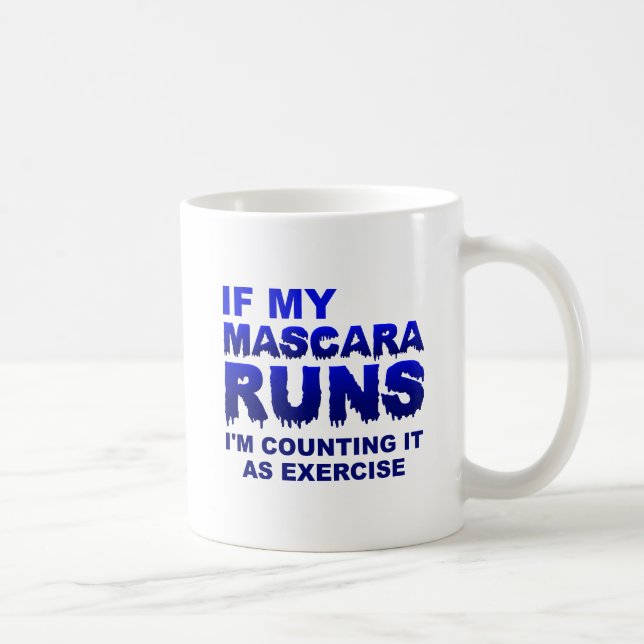 Tasse drôle d'exercice de Mascera Runs (Droite)
