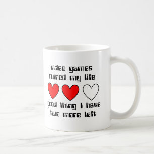 Tasse drôle d'humour Vies restantes