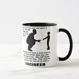 Tasse drôle d'ingénieur paternel de conseil