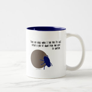 Tasse drôle d'insecte - scarabées de fumier