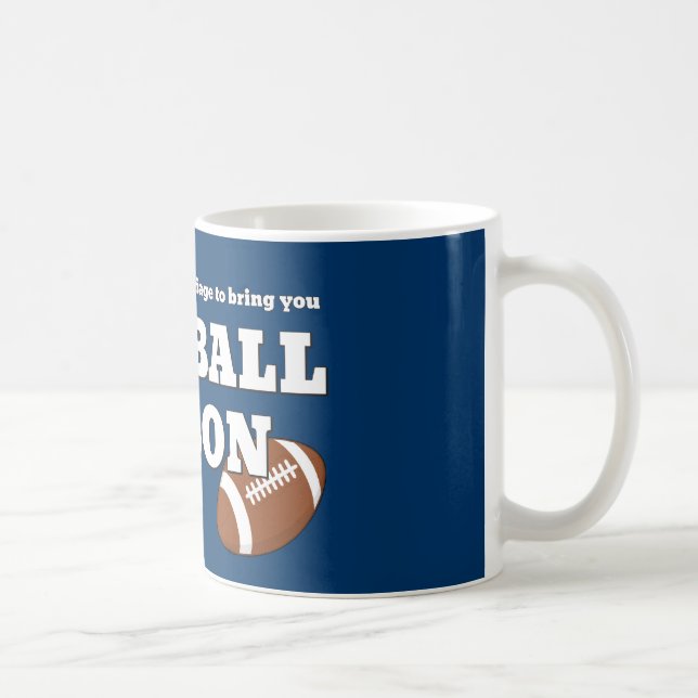 Tasse drôle du football (Droite)