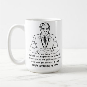 Tasse Drôle Entouré de Crétins