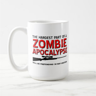 Tasse drôle excitée pour l'Apocalypse de Zombie