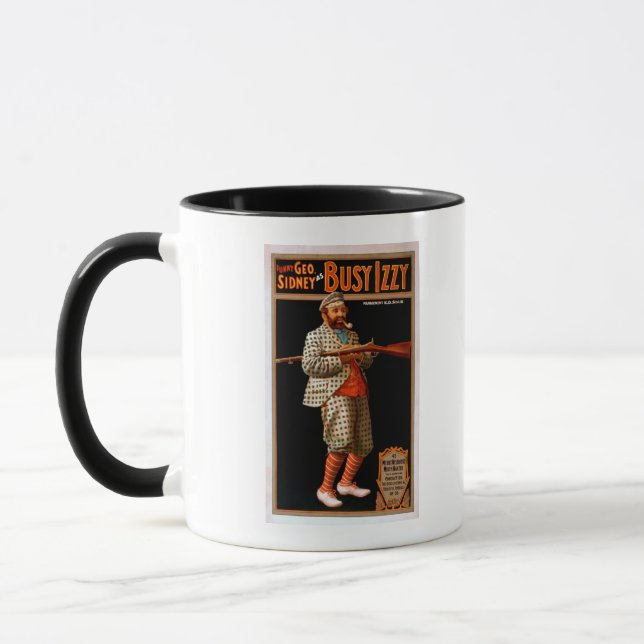 Tasse Drôle Geo. Sidney comme Occupé Izzy Theatre Poster (Gauche)