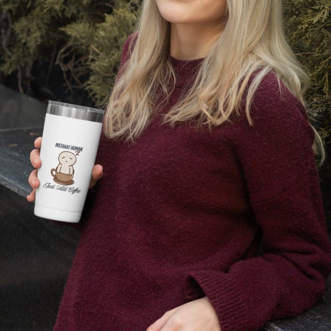 Tasse drôle instantanée humaine, ajoutez simplemen (Créateur téléchargé)