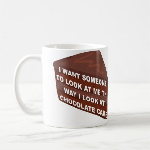 Tasse Drôle M'amener Comme Gâteau Au Chocolat