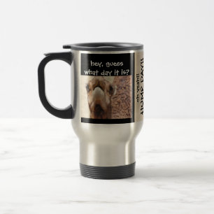 Tasse drôle, noir et Tan de voyage de JOURNÉE EN
