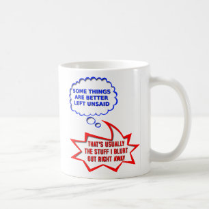 Tasse drôle non dite à haute voix