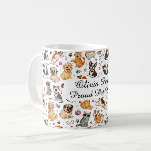 Tasse drôle pour animaux de compagnie nom personna