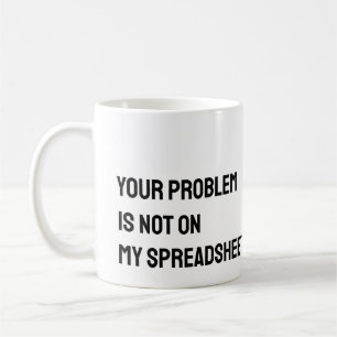 Tasse drôle pour comptable de tableur