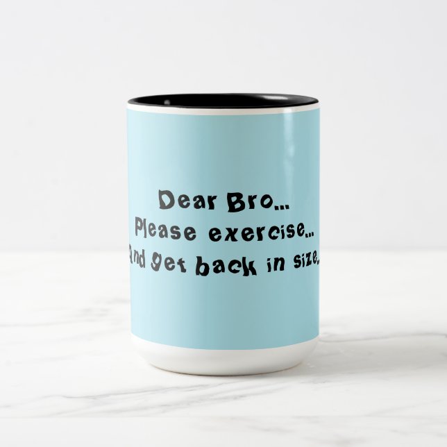 tasse drôle pour le frère (Centre)