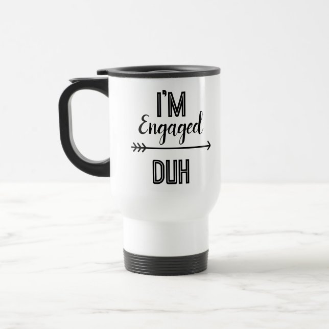 Tasse drôle pour les fiancés – Parfait pour les no (Gauche)