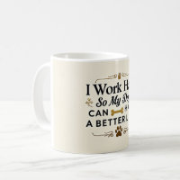 Tasse drôle pour maman de chien – 11 oz avec texte