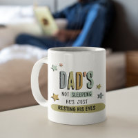 Tasse drôle pour papa 'Se repose les yeux'
