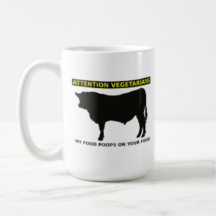 Tasse drôle pour végétariens attentionnés amateurs