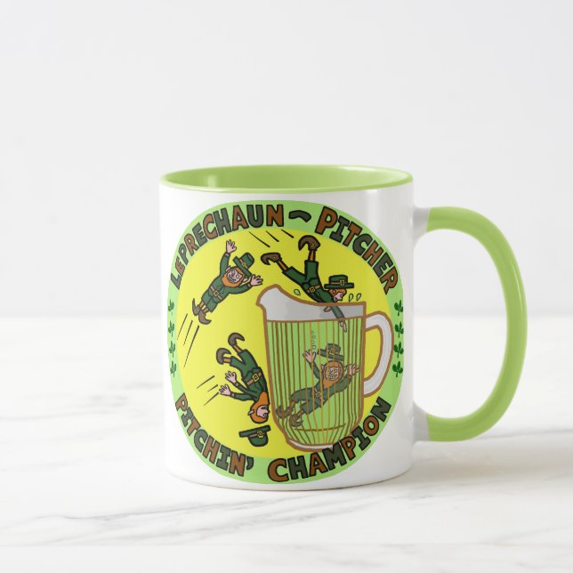 Tasse Drôle Saint Patrick's Day Leprechaun Pitcher (Droite)
