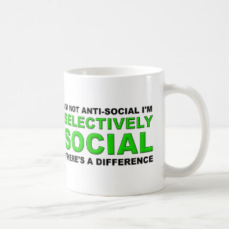 Tasse drôle sélectivement sociale
