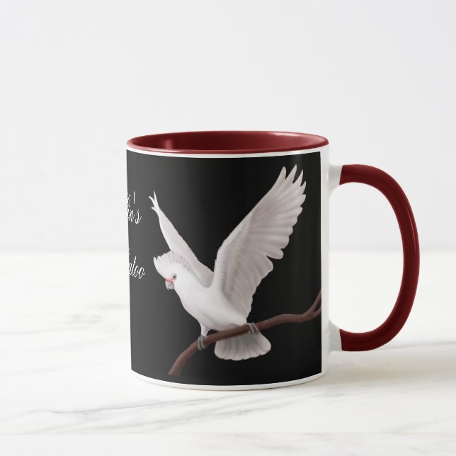 Tasse du cacatoès de Goffin personnalisable (Droite)