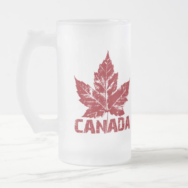 Tasse du Canada en verre de bière de souvenir de (Gauche)