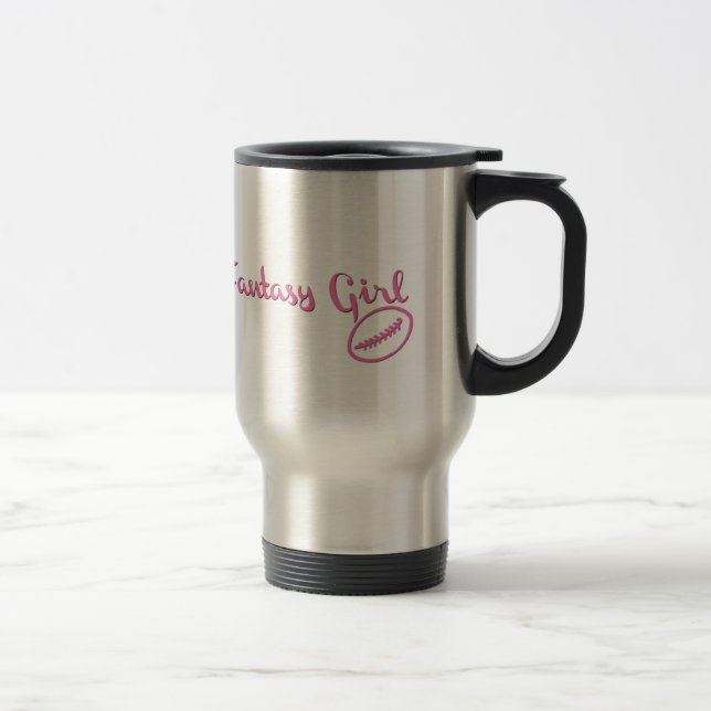 Tasse du football d'imaginaire "de fille (Droit)