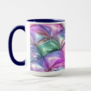 Tasse du matin esthétique à effet iridescent 3D Pu