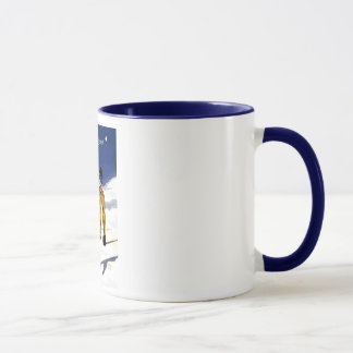 Tasse du neige soit/Skieur de La de Que grand
