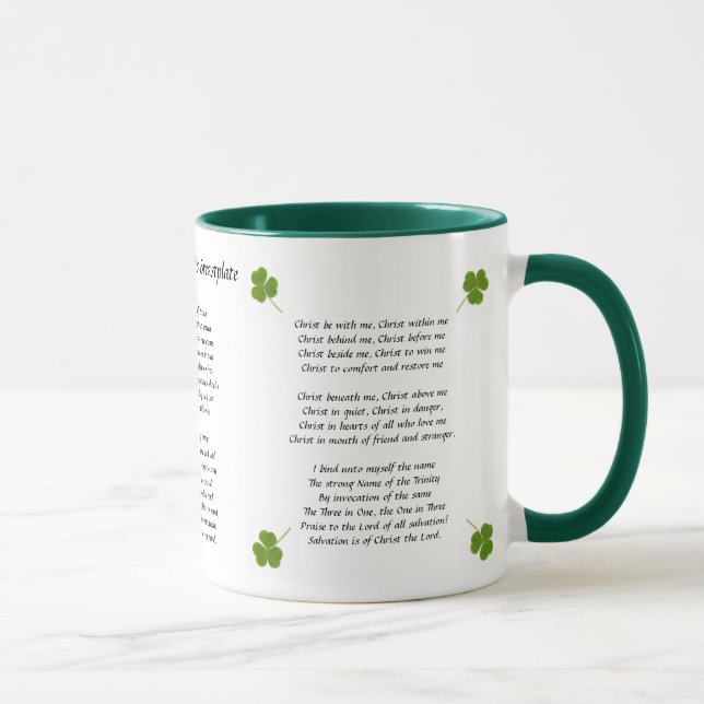 Tasse du plastron de St Patrick (Droite)