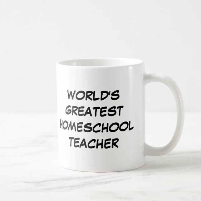 Tasse du plus grand "professeur de Homeschool du (Droite)
