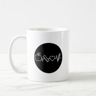 Tasse du rythme cardiaque de l'enseignant | École 
