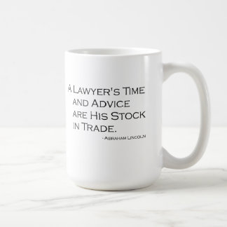 Tasse du temps et du conseil d'un avocat