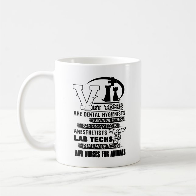 Tasse du travail de technologie de vétérinaire (Gauche)
