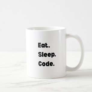Tasse Eat Sleep Code – Cadeau Motivationnel pour D