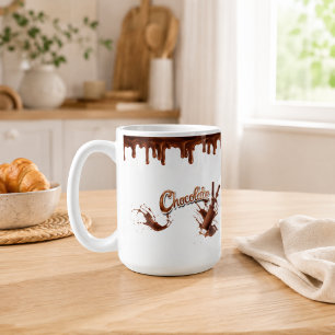 Tasse Éclaboussure de Chocolat pour Amoureux du Ch