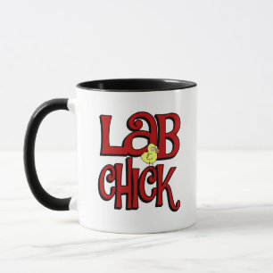 TASSE ÉCRAN DE LABORATOIRE - ESPAGE DE FILLE EN LABORATO