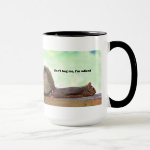 Tasse Écureuil d'humour de retraite
