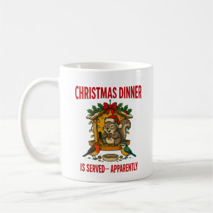 Tasse Écureuil Drôle pour le Dîner de Noël