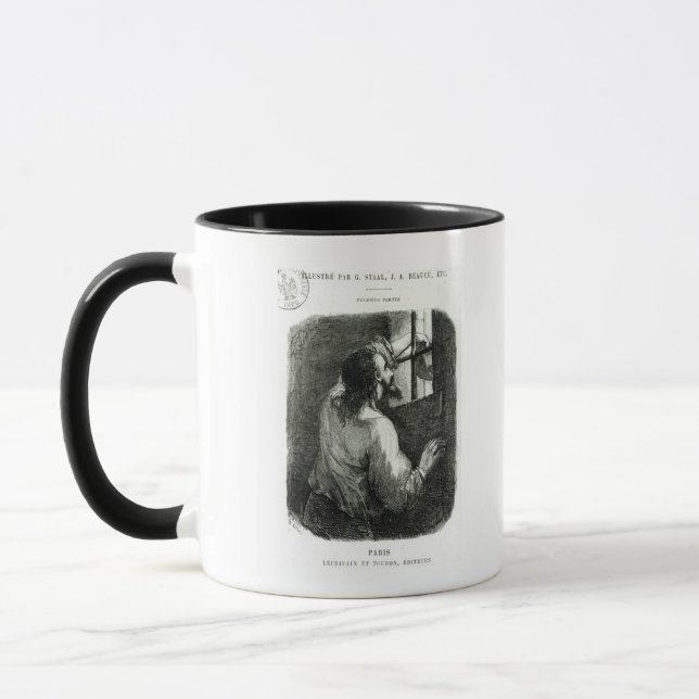 Tasse Edmond Dantes emprisonné dans le d'If de château (Gauche)