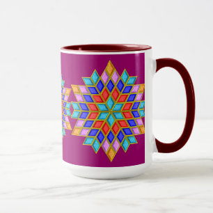 Tasse Édredon d'étoile de pierre gemme de Faux