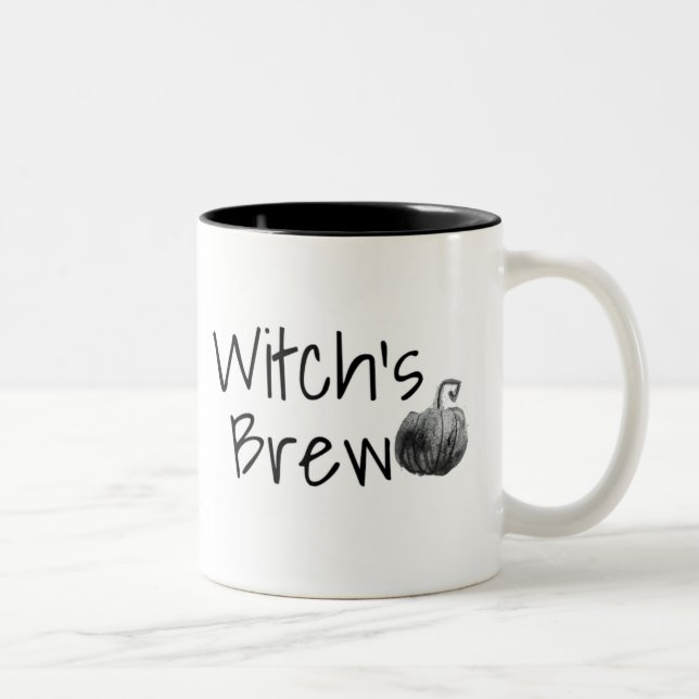 Tasse éffrayante de sorcière de Halloween (Droit)
